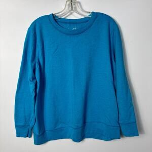 Just My Size Women's 2X Crew Neck Sweatshirt Sweater Blue